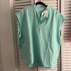 XXL Figs Women's Rafaela oversized scrub top NWT in Mariner